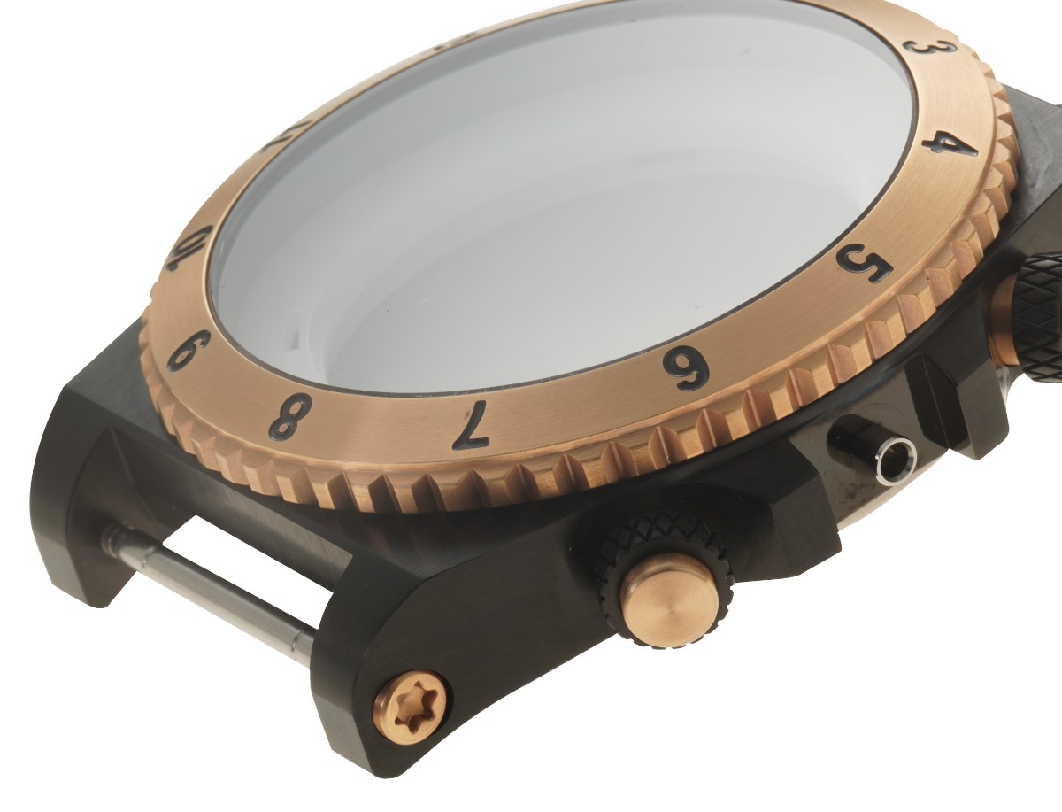 PVD case+18K gold bezel