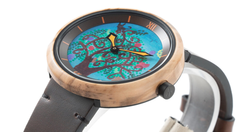 Olive Wood watch